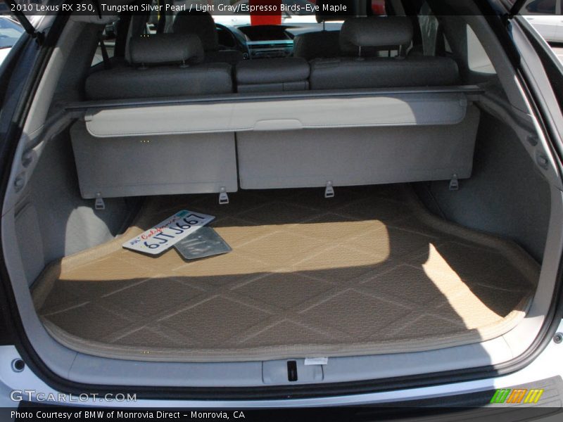 Tungsten Silver Pearl / Light Gray/Espresso Birds-Eye Maple 2010 Lexus RX 350