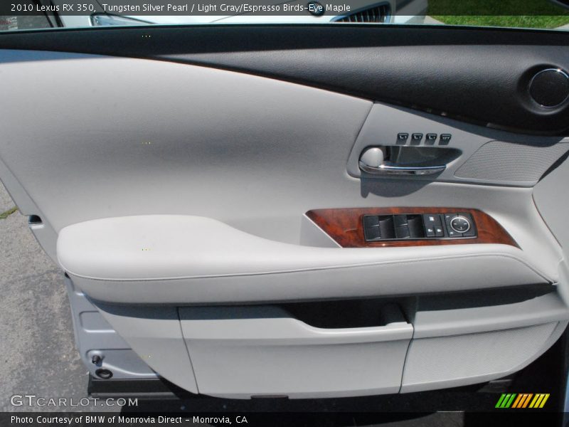 Tungsten Silver Pearl / Light Gray/Espresso Birds-Eye Maple 2010 Lexus RX 350