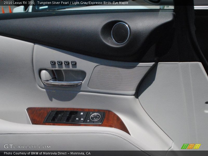 Tungsten Silver Pearl / Light Gray/Espresso Birds-Eye Maple 2010 Lexus RX 350