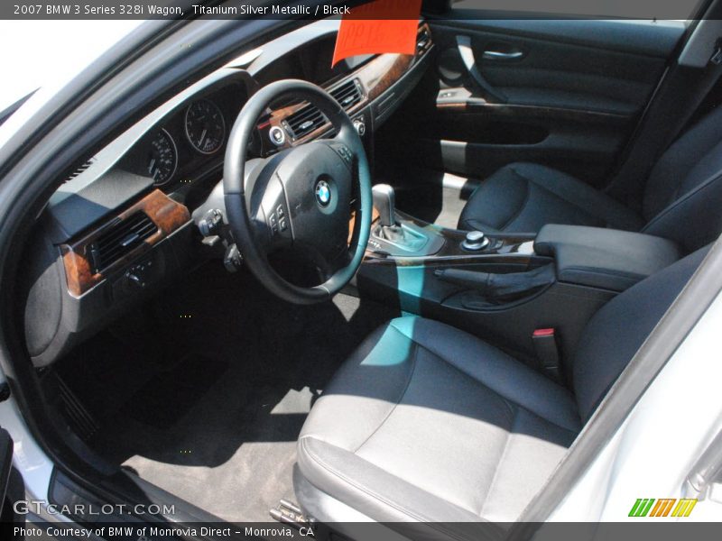 Titanium Silver Metallic / Black 2007 BMW 3 Series 328i Wagon