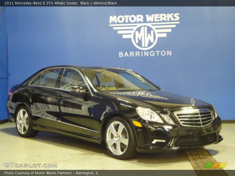 Black / Almond/Black 2011 Mercedes-Benz E 350 4Matic Sedan