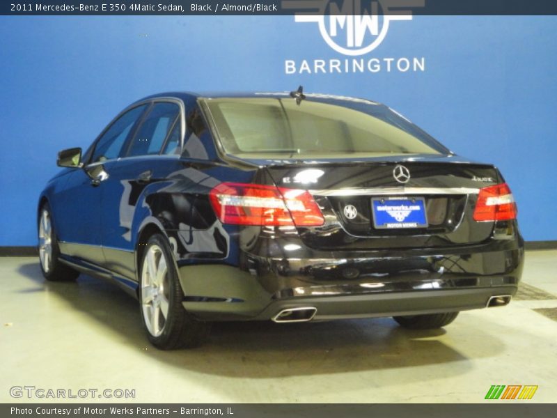 Black / Almond/Black 2011 Mercedes-Benz E 350 4Matic Sedan