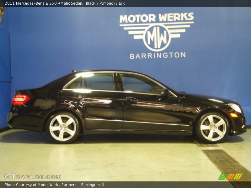 Black / Almond/Black 2011 Mercedes-Benz E 350 4Matic Sedan