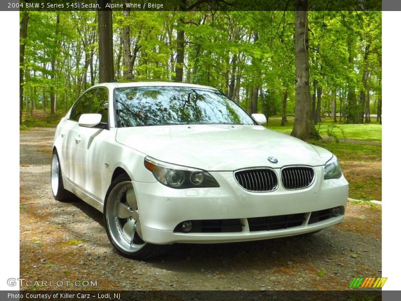 Alpine White / Beige 2004 BMW 5 Series 545i Sedan