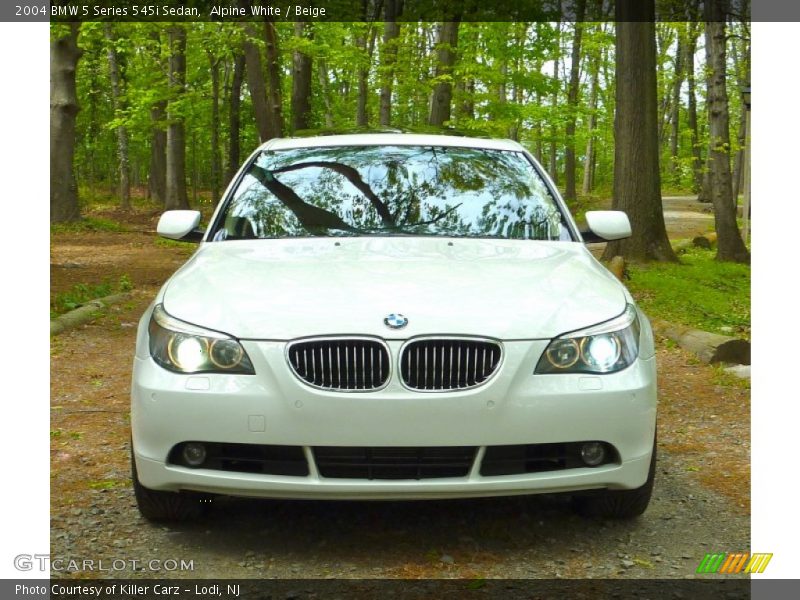 Alpine White / Beige 2004 BMW 5 Series 545i Sedan