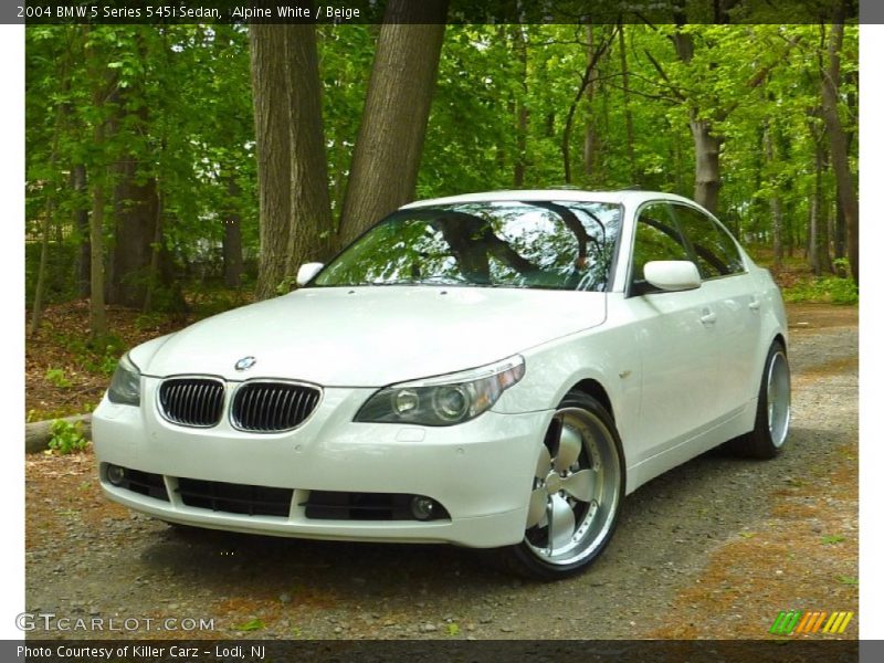 Alpine White / Beige 2004 BMW 5 Series 545i Sedan