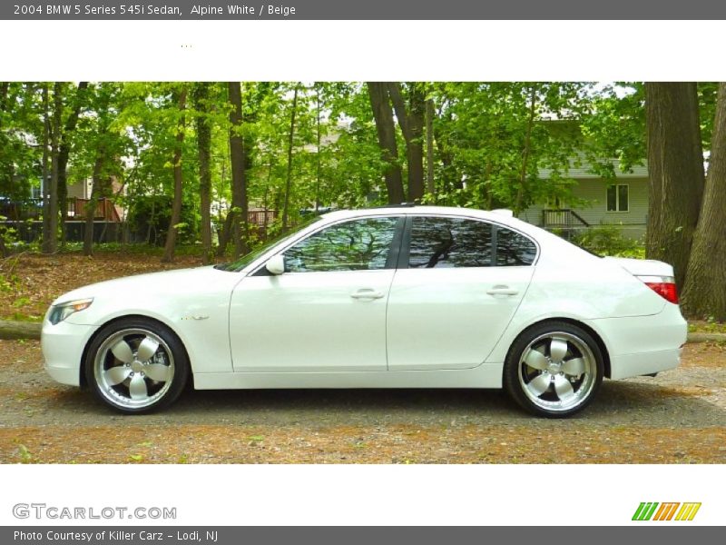 Alpine White / Beige 2004 BMW 5 Series 545i Sedan