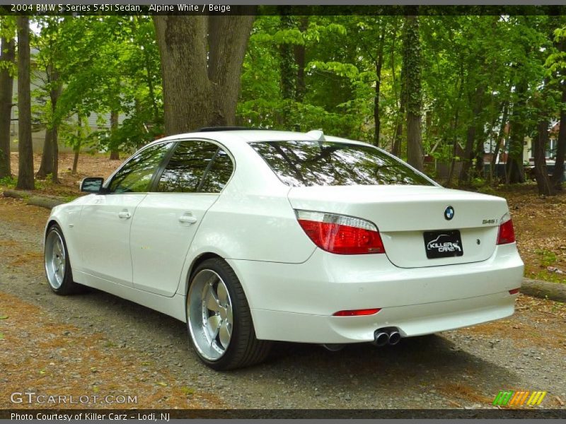 Alpine White / Beige 2004 BMW 5 Series 545i Sedan