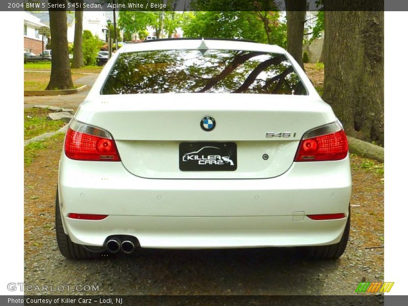 Alpine White / Beige 2004 BMW 5 Series 545i Sedan
