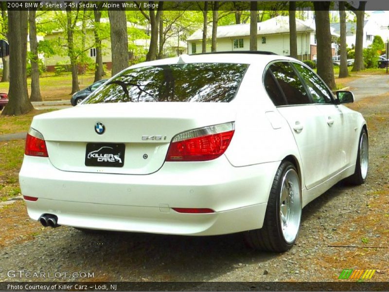 Alpine White / Beige 2004 BMW 5 Series 545i Sedan