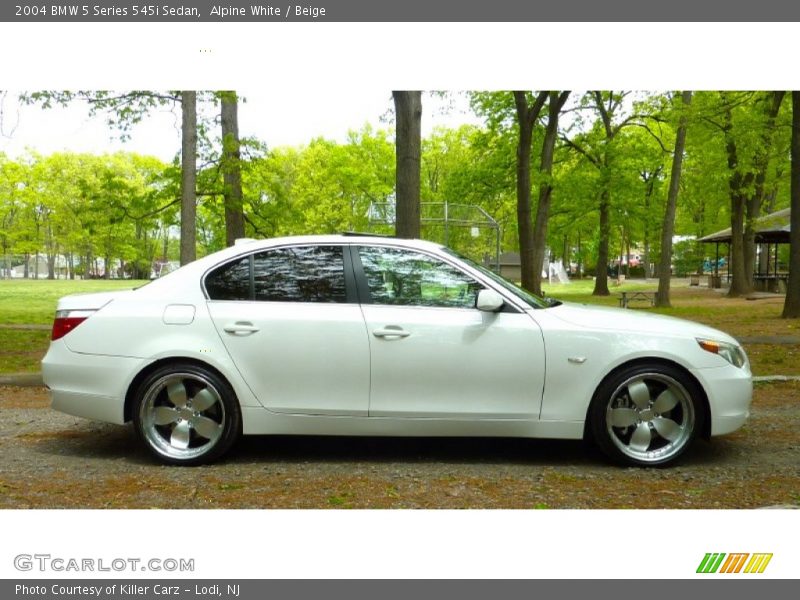 Alpine White / Beige 2004 BMW 5 Series 545i Sedan