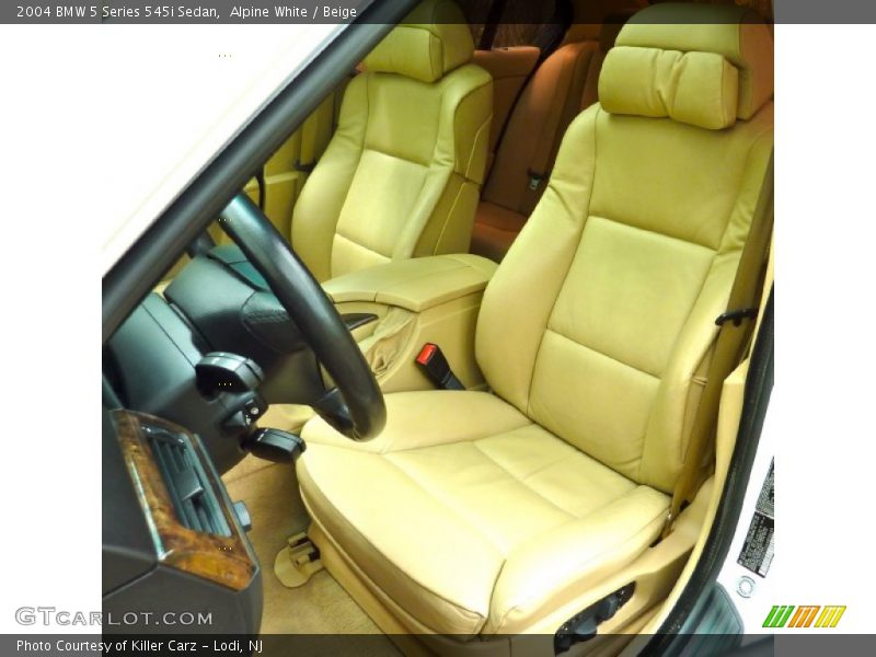 Alpine White / Beige 2004 BMW 5 Series 545i Sedan