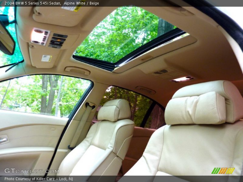 Alpine White / Beige 2004 BMW 5 Series 545i Sedan