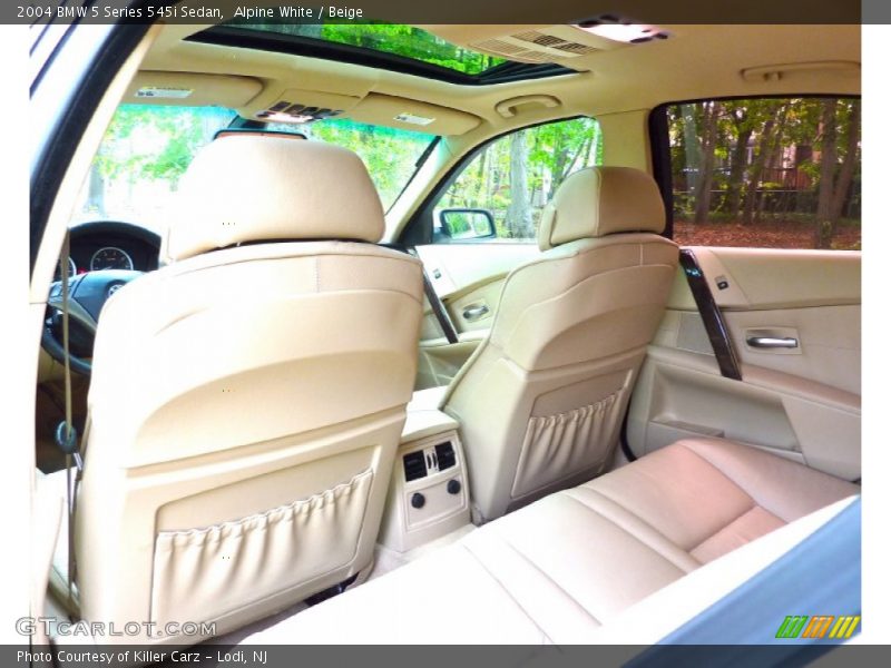 Alpine White / Beige 2004 BMW 5 Series 545i Sedan