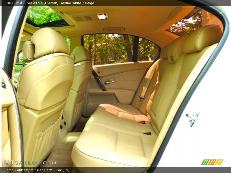 Alpine White / Beige 2004 BMW 5 Series 545i Sedan