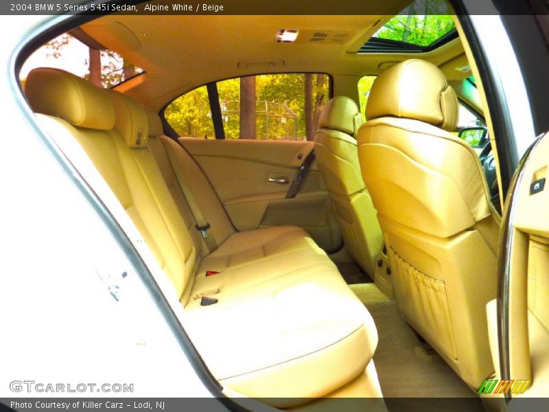 Alpine White / Beige 2004 BMW 5 Series 545i Sedan
