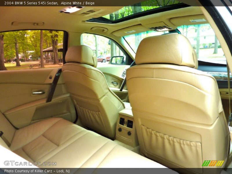 Alpine White / Beige 2004 BMW 5 Series 545i Sedan