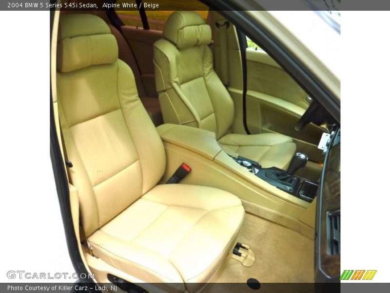 Alpine White / Beige 2004 BMW 5 Series 545i Sedan