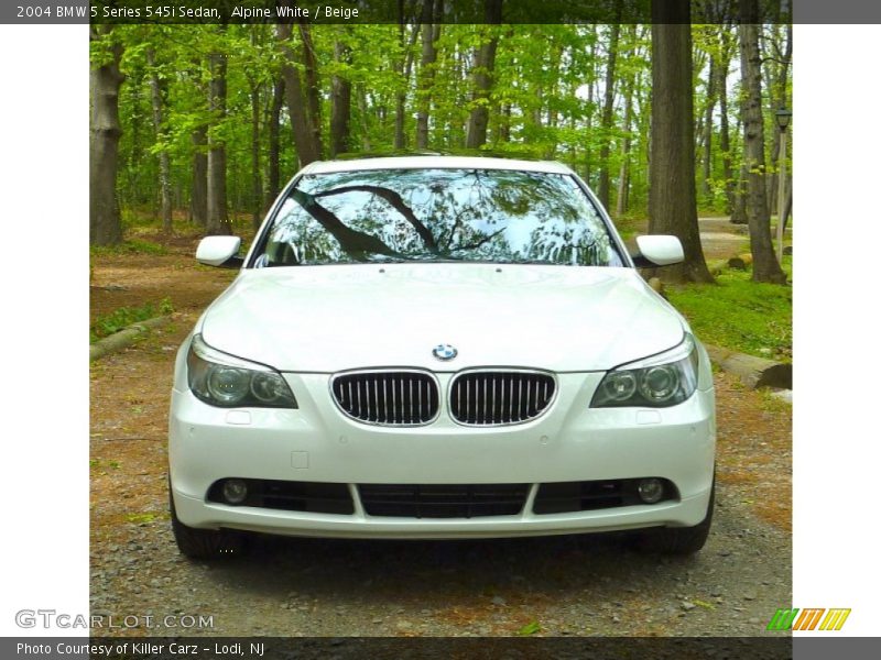 Alpine White / Beige 2004 BMW 5 Series 545i Sedan