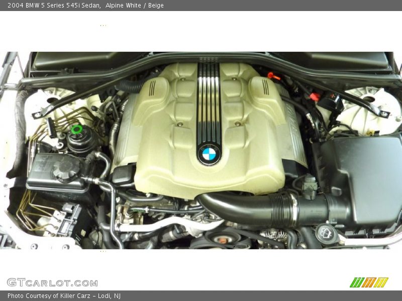 Alpine White / Beige 2004 BMW 5 Series 545i Sedan