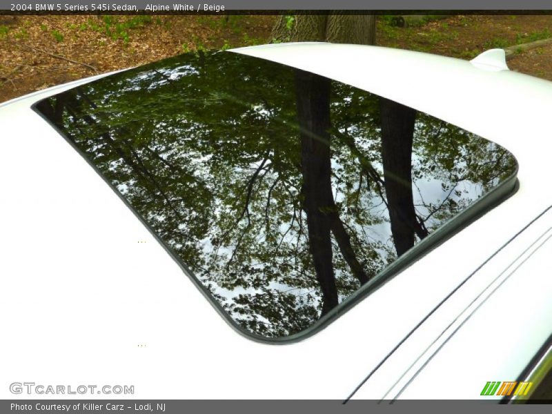 Alpine White / Beige 2004 BMW 5 Series 545i Sedan