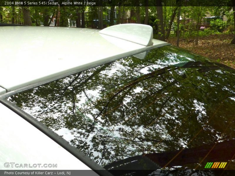 Alpine White / Beige 2004 BMW 5 Series 545i Sedan