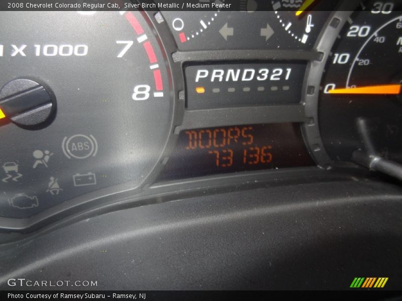 Silver Birch Metallic / Medium Pewter 2008 Chevrolet Colorado Regular Cab