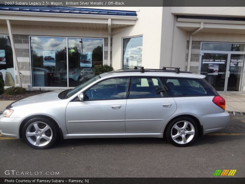 Brilliant Silver Metallic / Off-Black 2007 Subaru Legacy 2.5i Wagon
