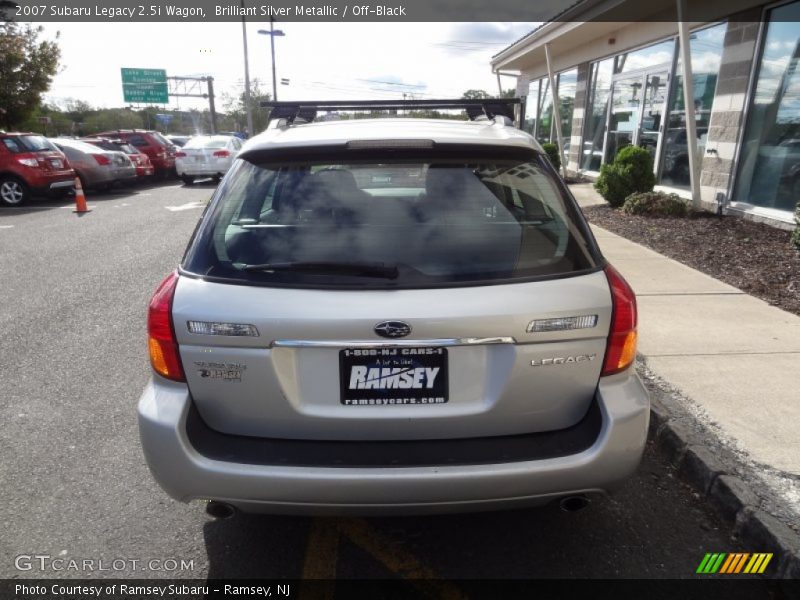 Brilliant Silver Metallic / Off-Black 2007 Subaru Legacy 2.5i Wagon