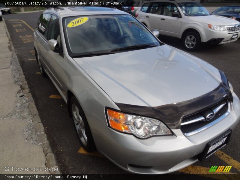 Brilliant Silver Metallic / Off-Black 2007 Subaru Legacy 2.5i Wagon