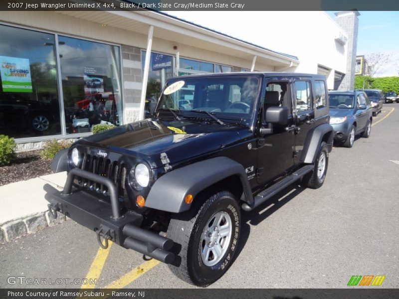 Black / Dark Slate Gray/Medium Slate Gray 2007 Jeep Wrangler Unlimited X 4x4