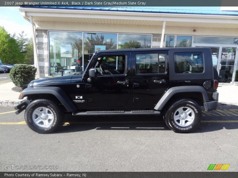 Black / Dark Slate Gray/Medium Slate Gray 2007 Jeep Wrangler Unlimited X 4x4