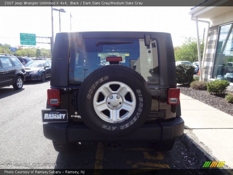 Black / Dark Slate Gray/Medium Slate Gray 2007 Jeep Wrangler Unlimited X 4x4