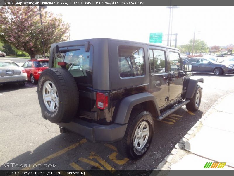 Black / Dark Slate Gray/Medium Slate Gray 2007 Jeep Wrangler Unlimited X 4x4