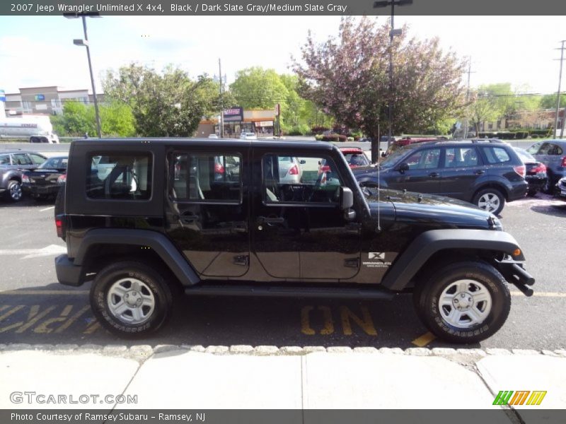 Black / Dark Slate Gray/Medium Slate Gray 2007 Jeep Wrangler Unlimited X 4x4