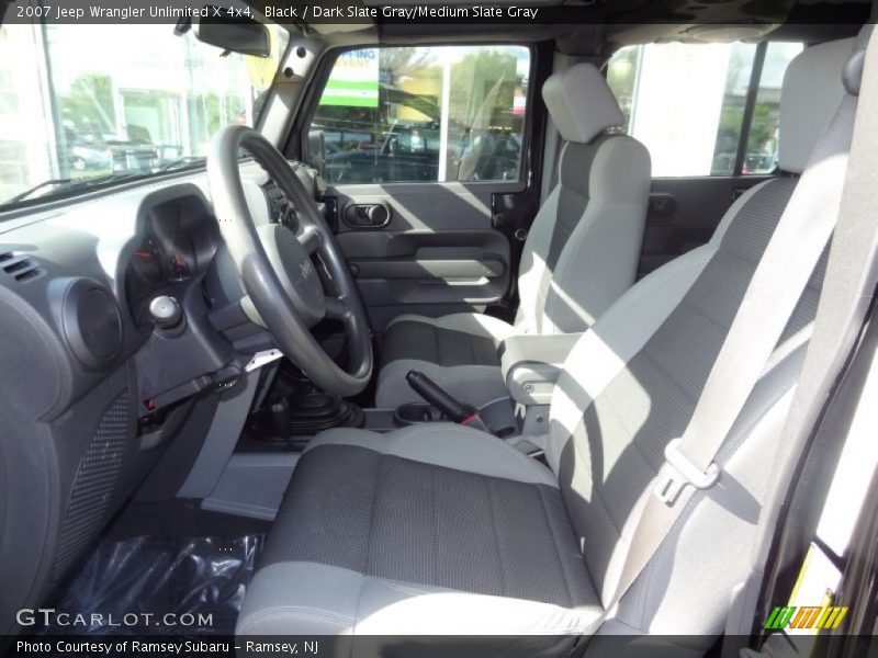 Black / Dark Slate Gray/Medium Slate Gray 2007 Jeep Wrangler Unlimited X 4x4