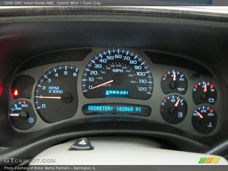 Summit White / Stone Gray 2005 GMC Yukon Denali AWD