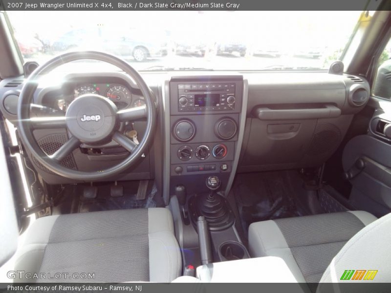 Black / Dark Slate Gray/Medium Slate Gray 2007 Jeep Wrangler Unlimited X 4x4