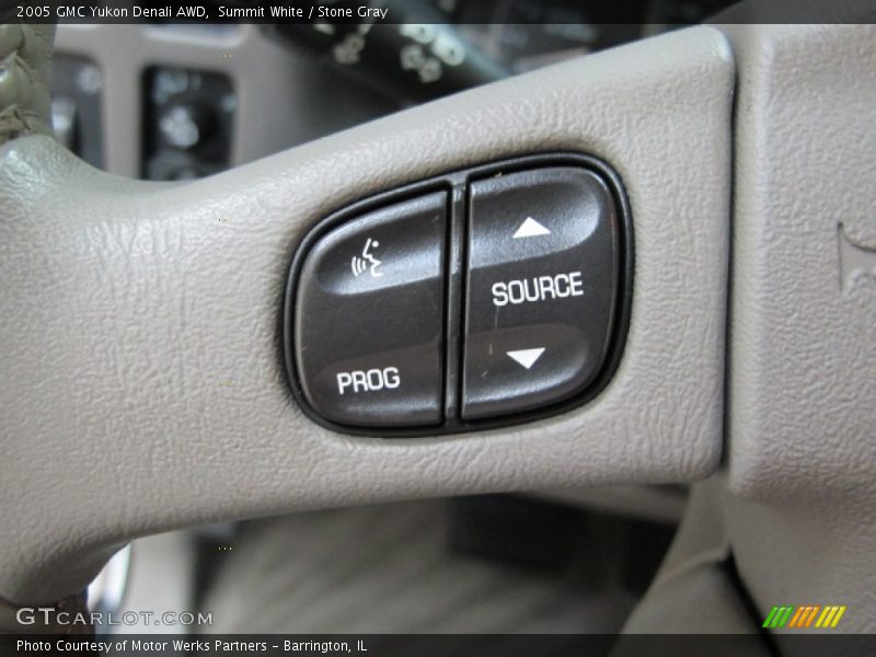 Summit White / Stone Gray 2005 GMC Yukon Denali AWD