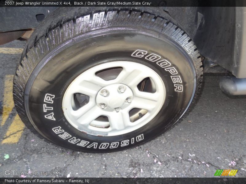 Black / Dark Slate Gray/Medium Slate Gray 2007 Jeep Wrangler Unlimited X 4x4