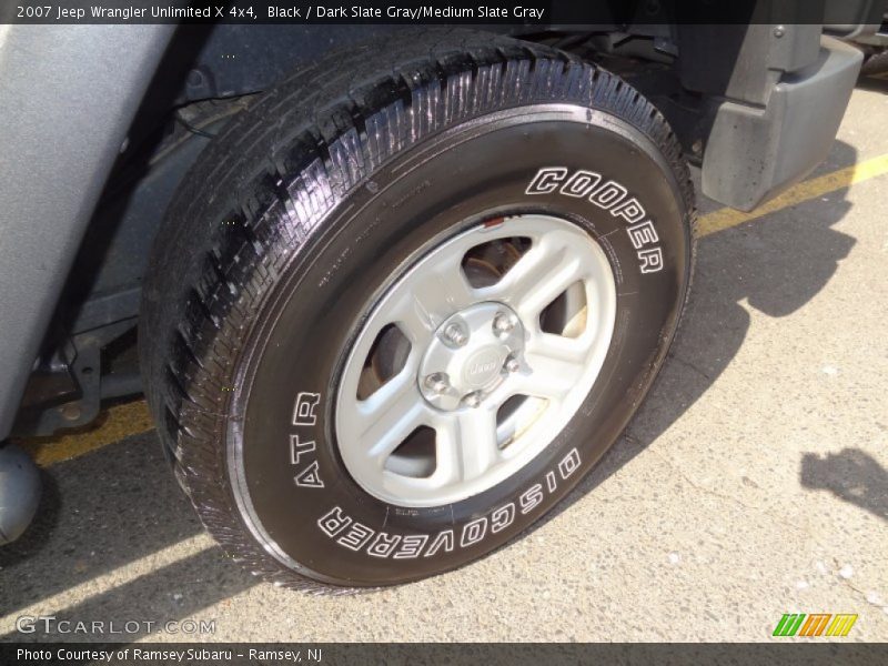 Black / Dark Slate Gray/Medium Slate Gray 2007 Jeep Wrangler Unlimited X 4x4