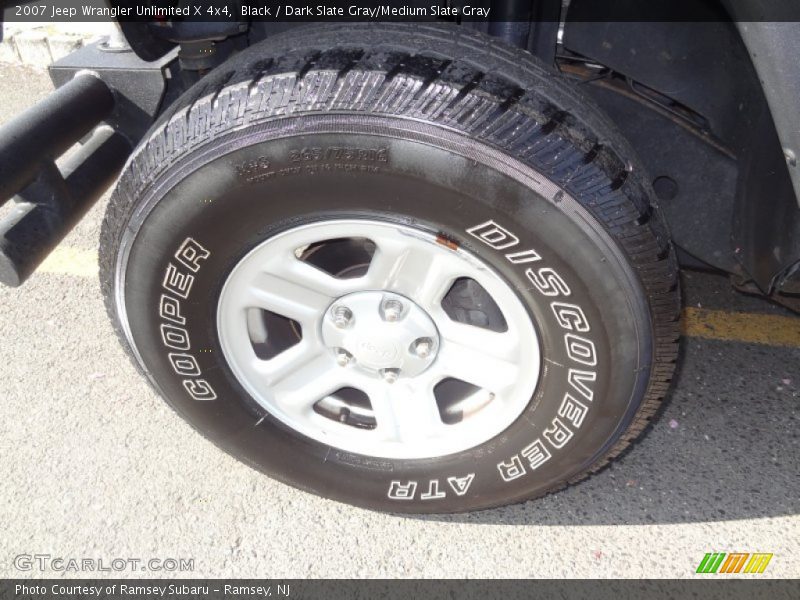 Black / Dark Slate Gray/Medium Slate Gray 2007 Jeep Wrangler Unlimited X 4x4