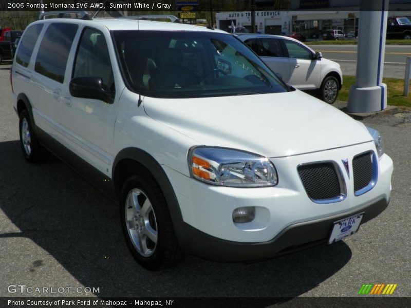 Summit White / Gray 2006 Pontiac Montana SV6 AWD