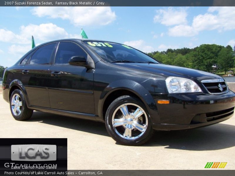 Fantasy Black Metallic / Grey 2007 Suzuki Forenza Sedan