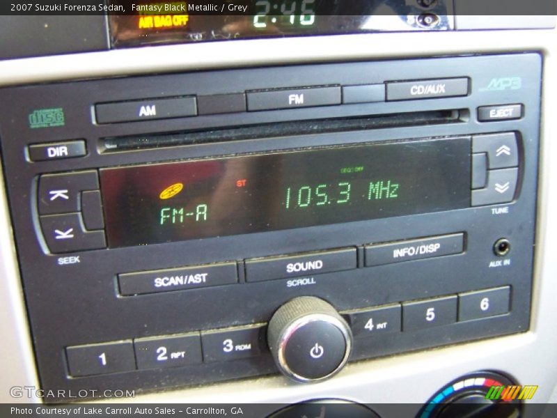 Fantasy Black Metallic / Grey 2007 Suzuki Forenza Sedan