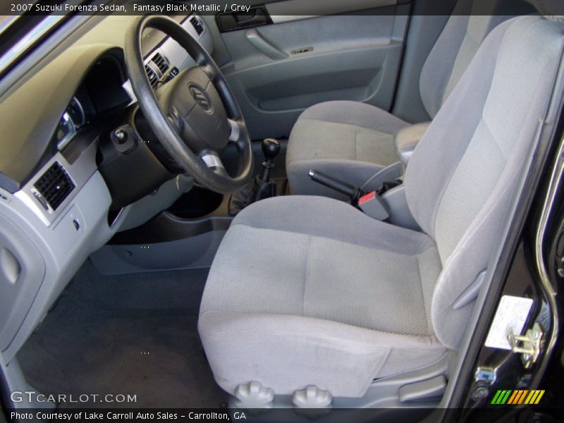 Fantasy Black Metallic / Grey 2007 Suzuki Forenza Sedan