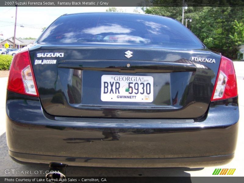 Fantasy Black Metallic / Grey 2007 Suzuki Forenza Sedan