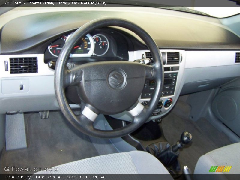 Fantasy Black Metallic / Grey 2007 Suzuki Forenza Sedan