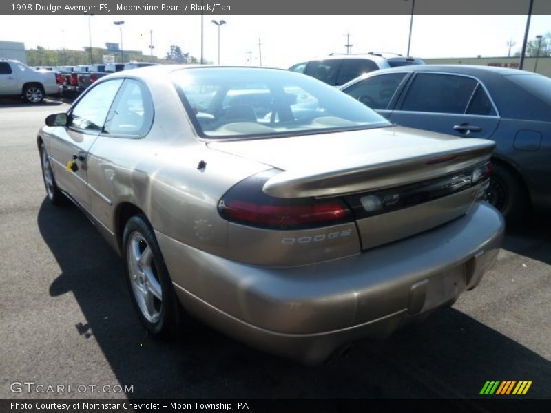 Moonshine Pearl / Black/Tan 1998 Dodge Avenger ES