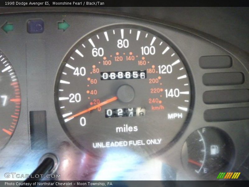 Moonshine Pearl / Black/Tan 1998 Dodge Avenger ES